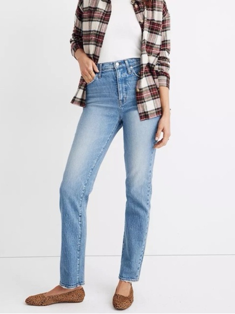 Madewell Classic Straight Leg Light Nearwood Wash Jeans